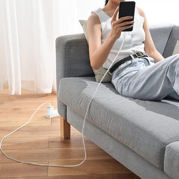 2-pak oplader til iPhone/Android 20W med USB-C til Lightning og USB-C - hurtigoplader