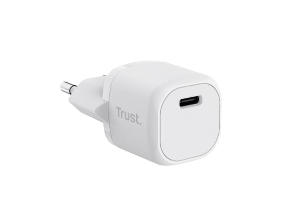 Trust Maxo - Strømadapter - ultraliten - 20 watt - 3 A - Power Delivery 3.0 + PPS (24 pin USB-C) - hvit