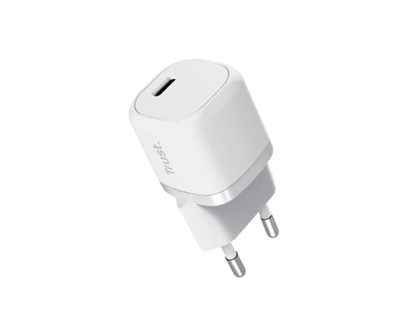 Trust Maxo - Strømadapter - ultraliten - 20 watt - 3 A - Power Delivery 3.0 + PPS (24 pin USB-C) - hvit