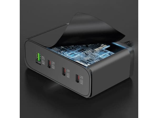 SBS TECHGSTUSB3C200W, Innendørs, AC, Sort