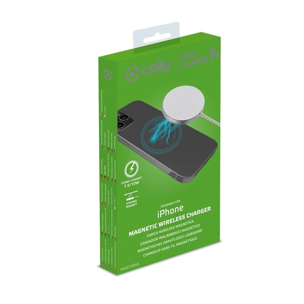 Celly Trådlös Laddare Magnetic Wireless Charger 10W MagSafe