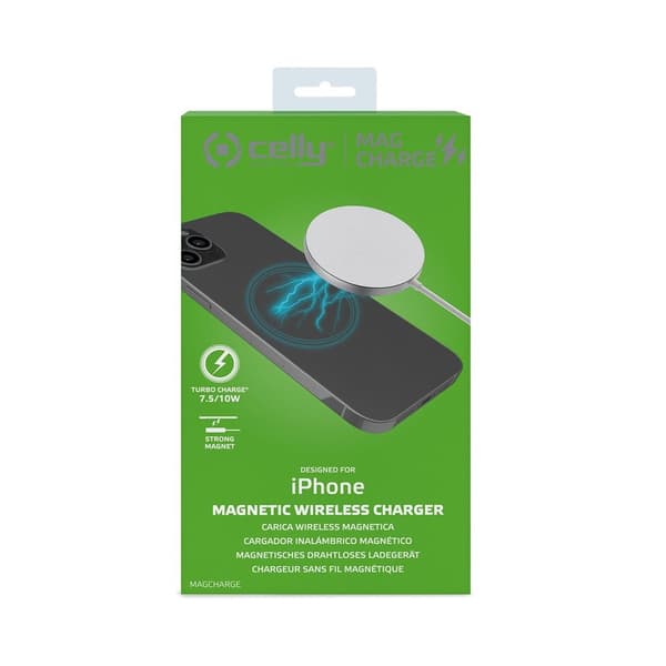 Celly Trådlös Laddare Magnetic Wireless Charger 10W MagSafe
