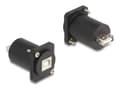 Miniatyrbilde 1 av 3: Delock - USB-adapter - USB (hunn) D-Type til USB-type B (hunn) D-Type - svart