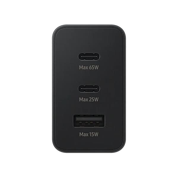 Samsung Trio Laddare 65W 2xUSB-C 1xUSB-A - Svart