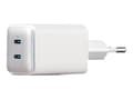 Miniatyrbilde 2 av 5: Anker PowerPort III - Strømadapter - 40 watt - 3 A - IQ 3.0 - 2 utgangskontakter (2 x USB-C) - hvit