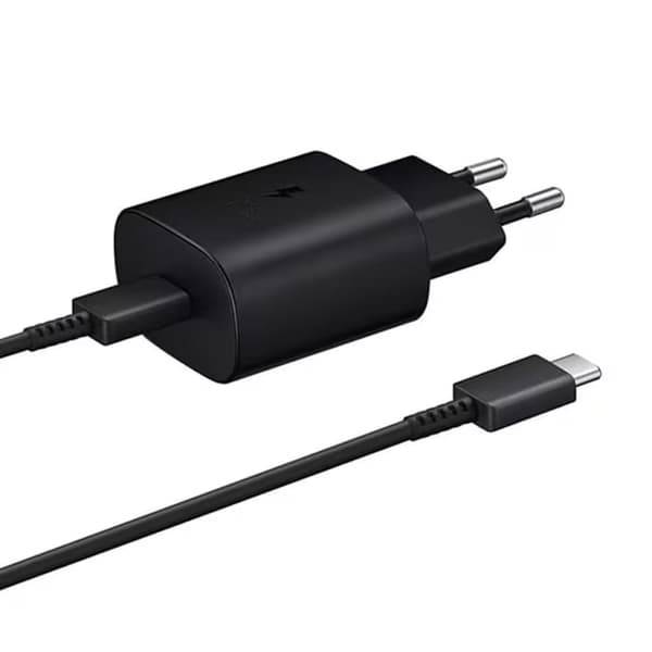 Samsung Super Fast USB-C Laddare 25W med Kabel 1m - Svart
