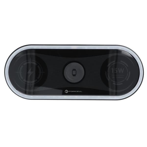 Forcell 3-in-1 Trådlös Laddare Induktionsladdare F-Energy 15W - Svart