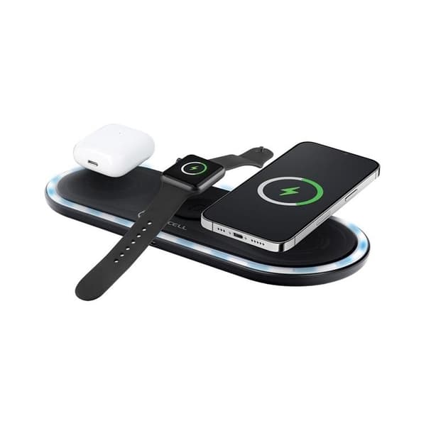 Forcell 3-in-1 Trådlös Laddare Induktionsladdare F-Energy 15W - Svart