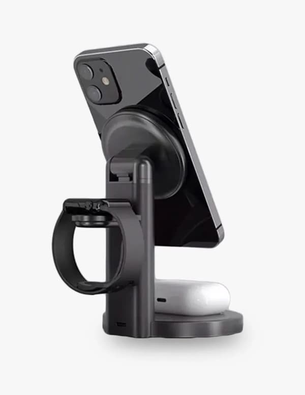 Soundliving Qi 3-i-1 trådløs lader