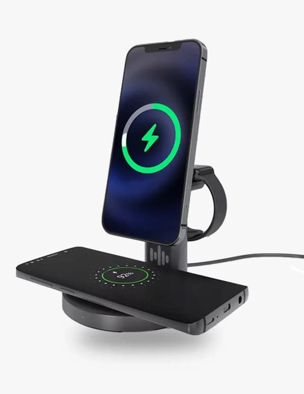 Soundliving Qi 3-i-1 trådløs lader