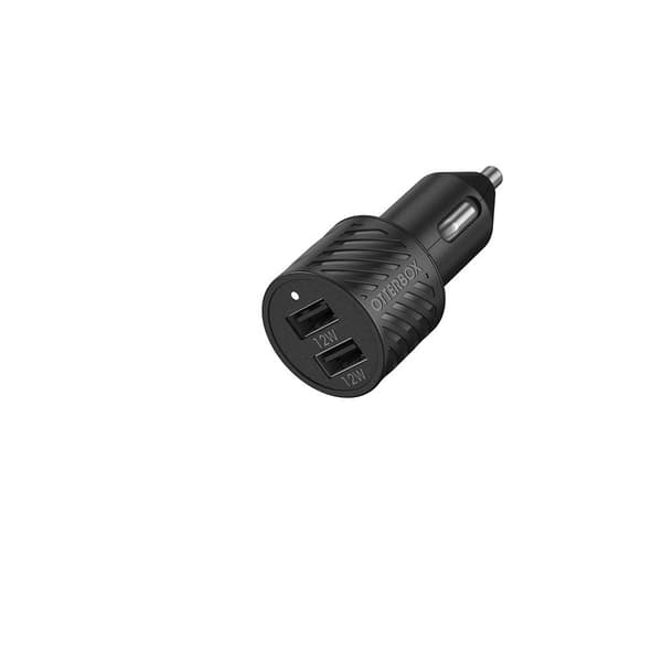 Otterbox Mobillader til bil Double Port USB-A 24W Svart