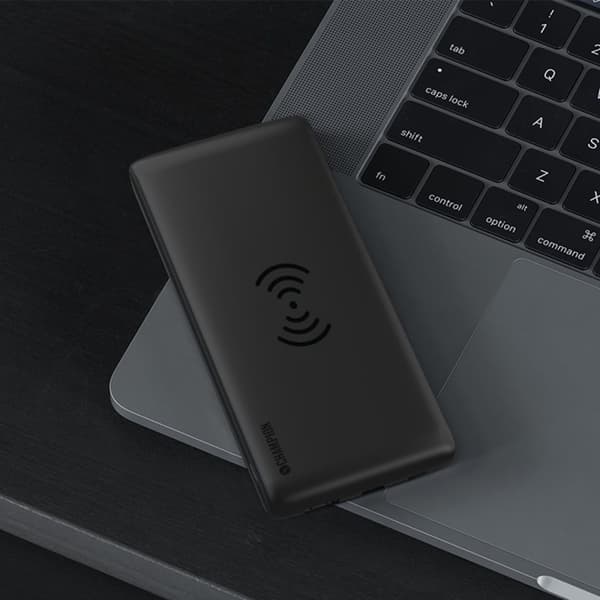 Champion Powerbank Langaton Laturi 10 000 mAh 12W Svart