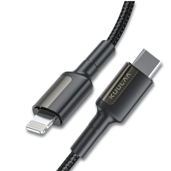 KUULAA USB-C till Lightning PD 30W Nylonkabel 1m