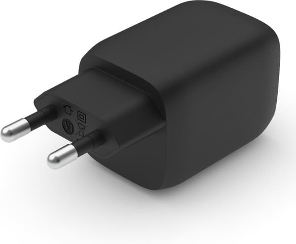 Belkin Boost Charge Pro Dual Port USB-C GaN 65 W PD 3.0 AC-lader, svart