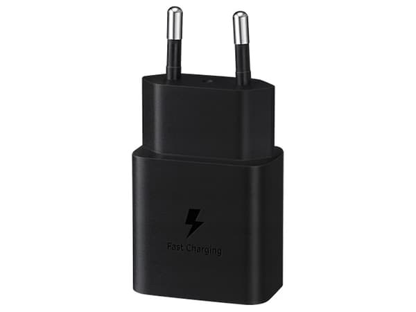 Samsung EP-T1510X USB-C 15W vegglader + 3A USB-C-kabel, svart