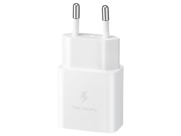 Samsung EP-T1510X USB-C 15W vegglader + 3A USB-C-kabel, hvit