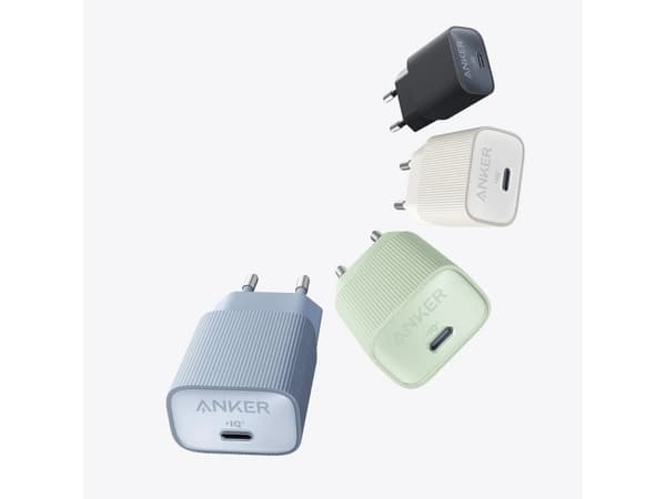 Anker Nano - Strømadapter - 30 watt - 3 A - IQ 3.0 (24 pin USB-C) - steinsvart