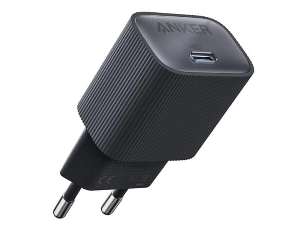 Anker Nano - Strømadapter - 30 watt - 3 A - IQ 3.0 (24 pin USB-C) - steinsvart Sort