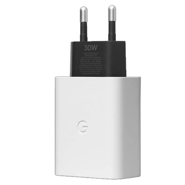 Google PD Väggladdare USB-C 30W - Vit Svart, Vit