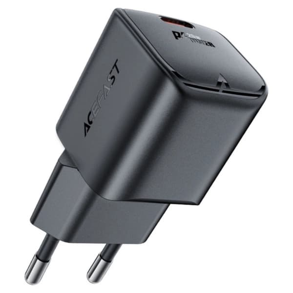 Acefast Väggladdare USB-C 20W GaN - Svart