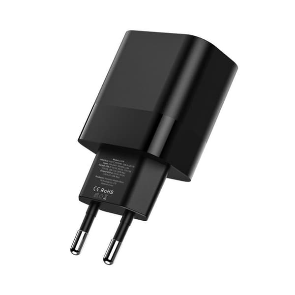 Tech-Protect C30W 2-Port Nätverk Laddare PD30W/QC3.0 - Svart