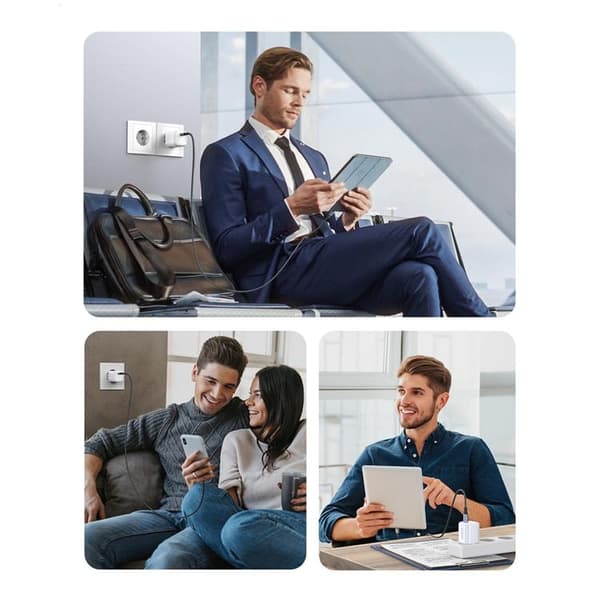 Ugreen GaN Väggladdare USB-C 20W Nexode Mini - Vit