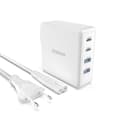 Miniatyrbild 2 av 6: Dudao GaN Väggladdare 2 x USB Till 2x USB-C 100W - Vit
