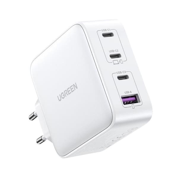 Ugreen GaN Väggladdare USB Till 3xUSB-C 100W - Vit