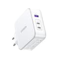 Miniatyrbild 3 av 4: Ugreen Väggladdare 2x USB-C/USB-A 140W USB-C Kabel 1.5m - Vit