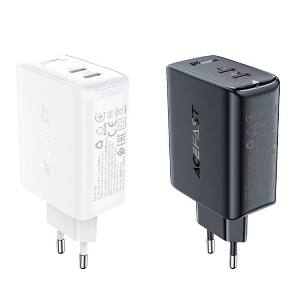 Acefast PD Väggladdare USB Typ-C 50W - Vit