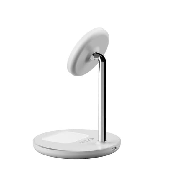 Tech-Protect 2-in-1 Trådlös Laddare Magsafe Magnetic 15W - Vit