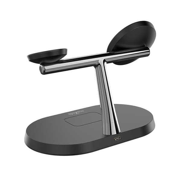 Maxlife 3-in-1 Trådlös Laddare Magsafe iPhone, Apple Watch, AirPods - Svart