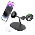 Miniatyrbild 5 av 11: Maxlife 3-in-1 Trådlös Laddare Magsafe iPhone, Apple Watch, AirPods - Svart