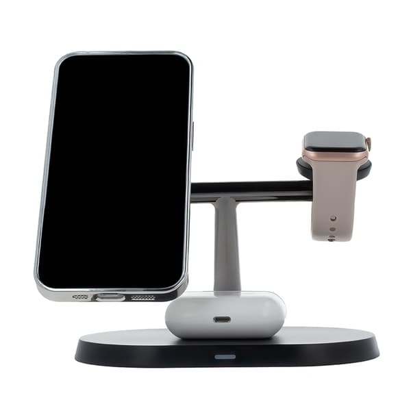 Maxlife 3-in-1 Trådlös Laddare Magsafe iPhone, Apple Watch, AirPods - Svart