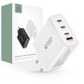 Miniatyrbild 1 av 4: Tech-Protect 4-Port Väggladdare 3x USB-C/1x USB-A PD100W - Vit