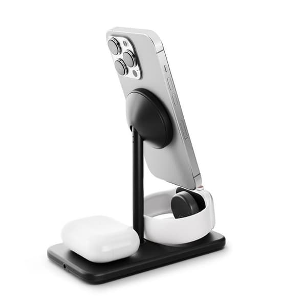 Twelve South 3-in-1 Trådlös Laddare Magsafe iPhone, Apple Watch, AirPods - Svart