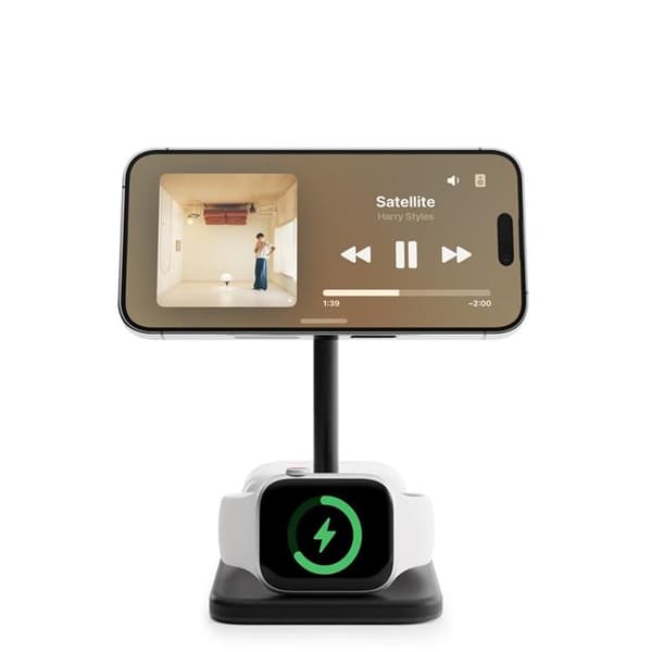 Twelve South 3-in-1 Trådlös Laddare Magsafe iPhone, Apple Watch, AirPods - Svart