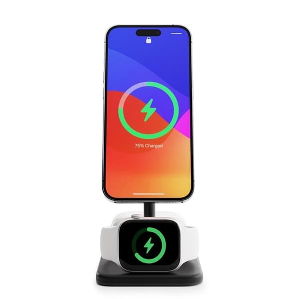 Twelve South 3-in-1 Trådlös Laddare Magsafe iPhone, Apple Watch, AirPods - Svart