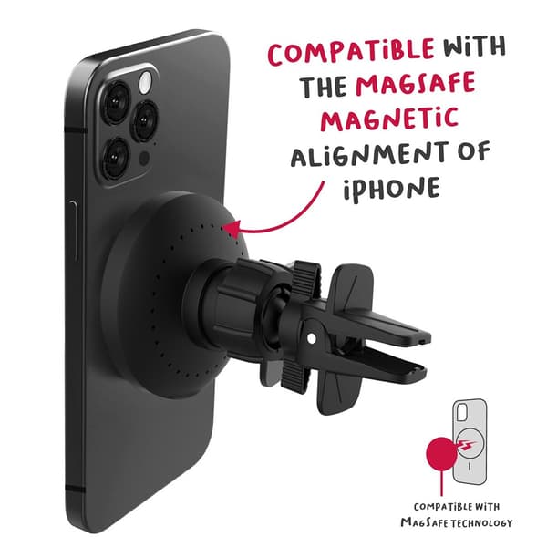 Celly Bilholder Car Holder with Wireless Charger 15W MagSafe