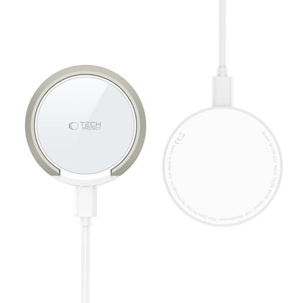 Tech-Protect Trådlös Laddare Magsafe QI15W-A33 - Vit