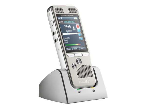 Philips ACC8120 - Dokkestasjon for digital taleopptaker - for Philips LFH2210; Pocket Memo DPM7200, DPM7700, DPM8000