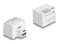 Miniatyrbilde 2 av 2: Delock - Strømadapter - 20 watt - 3 A - PD - 2 utgangskontakter (USB-type A, 24 pin USB-C) - hvit