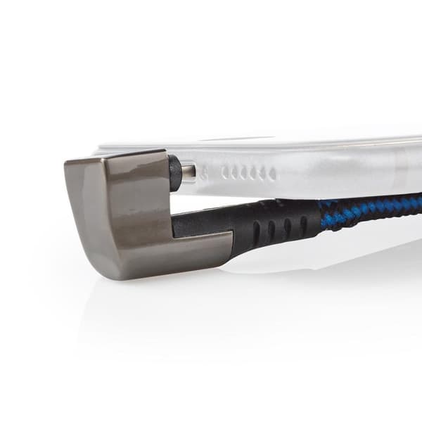 Nedis USB kaapeli | USB 2.0 | Apple Lightning 8-Pin | USB-A Uros | 12 W | 480 Mbps | Niklattu | 1.00 m | Pyöreä | Nailon / Punottu | Musta / Sininen |
