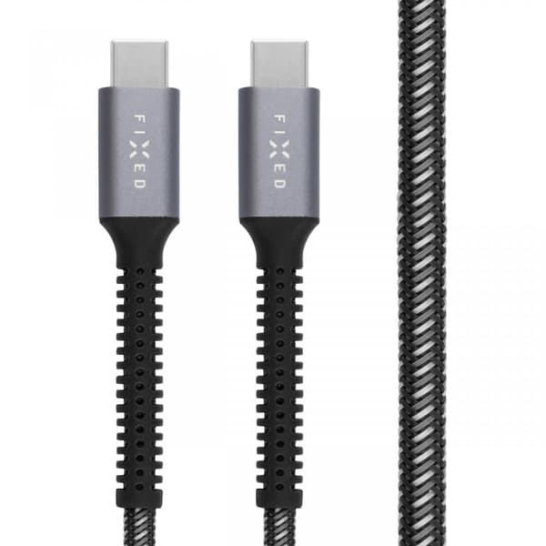 Fixed Kaapeli Armor 240W USB-C 2m Harmaa