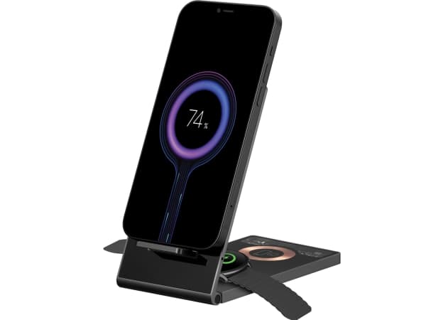 Sandberg 3in1 - Trådløst ladestativ - 15 watt