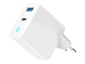 Pikkukuva 3 / 5: GEMBIRD GEMBIRD GaN 2-porttinen USB-pikalaturi 65W USB Type-C + USB-A LED valkoinen