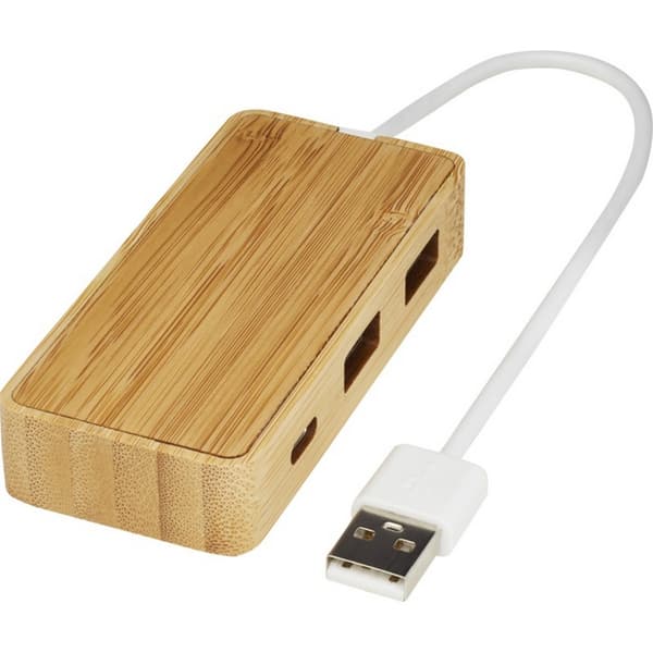 Tapas Bamboo USB 3.0 Hub Natural One Size