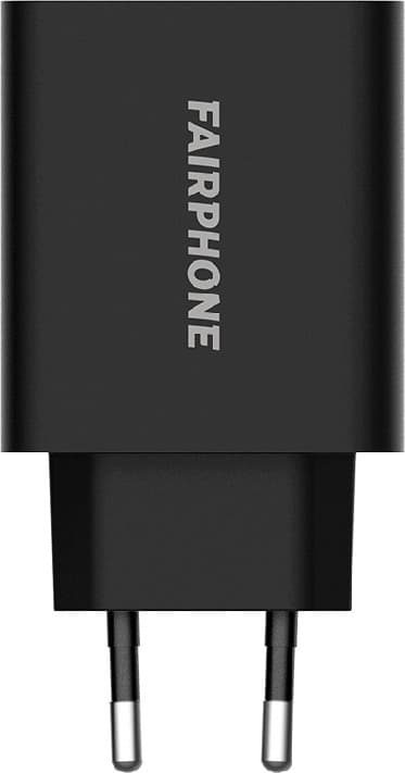 Fairphone USB-A 30 W nätladdare, svart