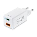 Miniatyrbillede 1 af 10: Hama Mini-oplader USB-C + USB-A Qualcomm 3.0 38W Hvid