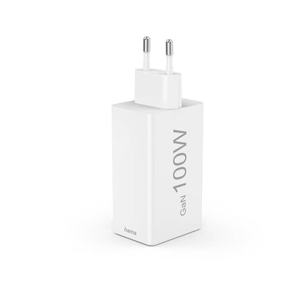 Hama Oplader 2x USB-C 1x USB-A GaN 100W Vit